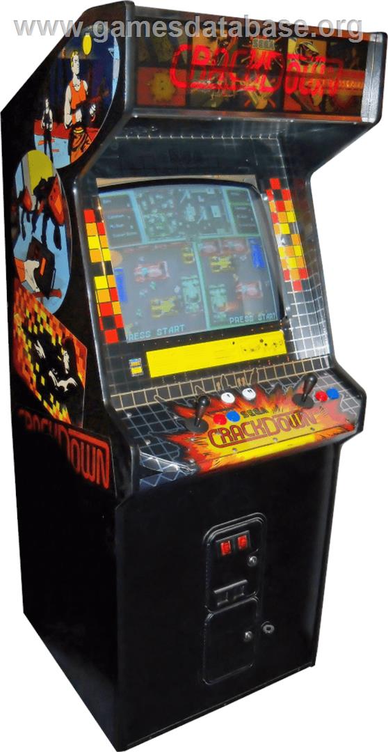 Crack Down - Arcade - Artwork - Cabinet