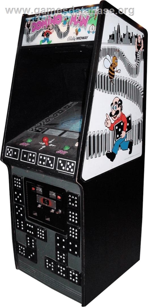Domino Man - Arcade - Artwork - Cabinet