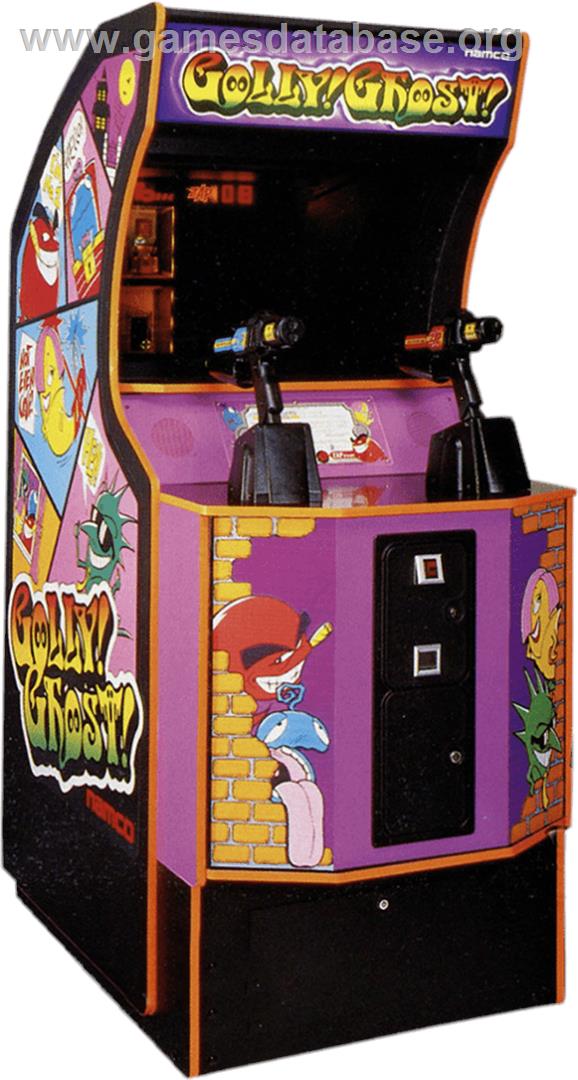 Golly! Ghost! - Arcade - Artwork - Cabinet