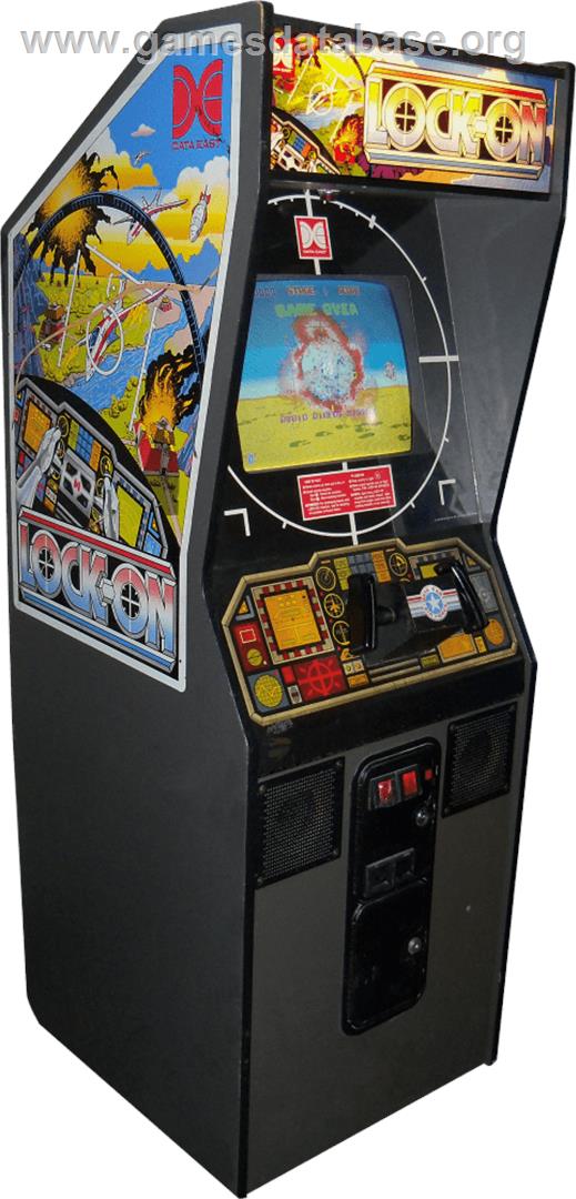 Lock-On - Arcade - Artwork - Cabinet