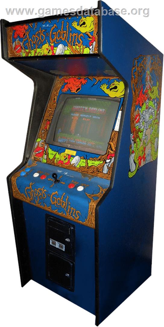 Makaimura - Arcade - Artwork - Cabinet