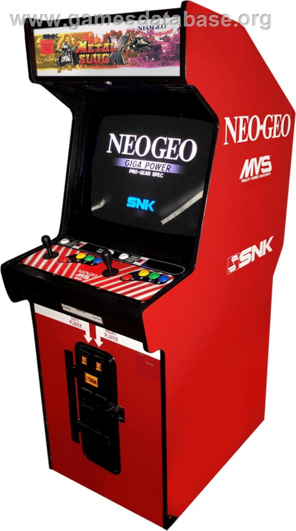 Metal Slug X - Super Vehicle-001 - Arcade - Artwork - Cabinet