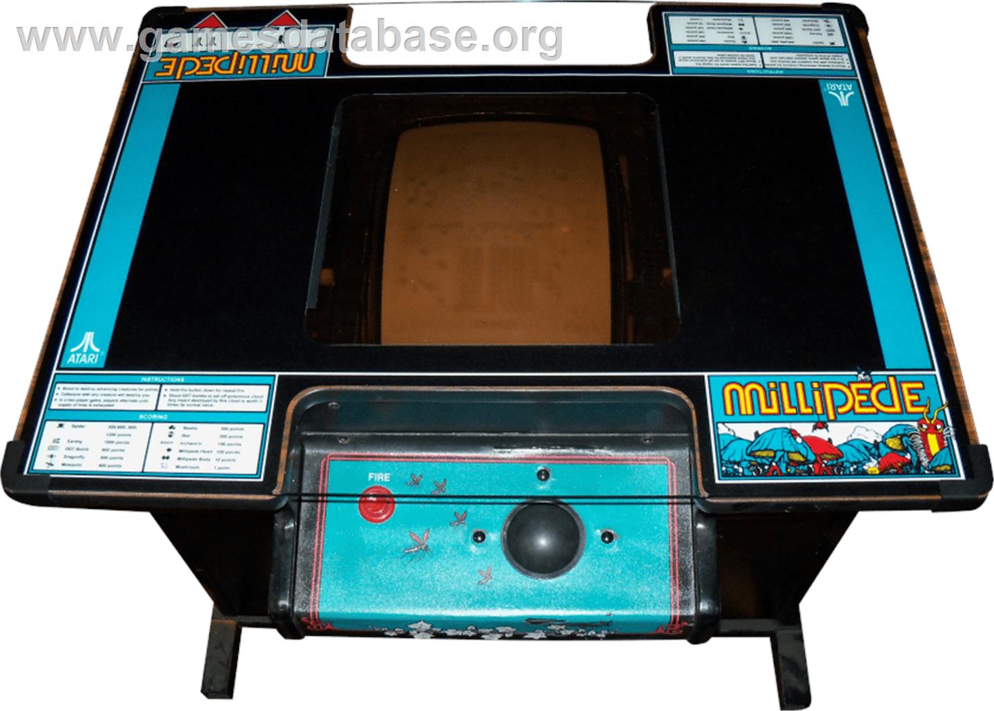 Millipede - Arcade - Artwork - Cabinet