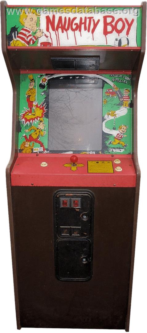 Naughty Boy - Arcade - Artwork - Cabinet