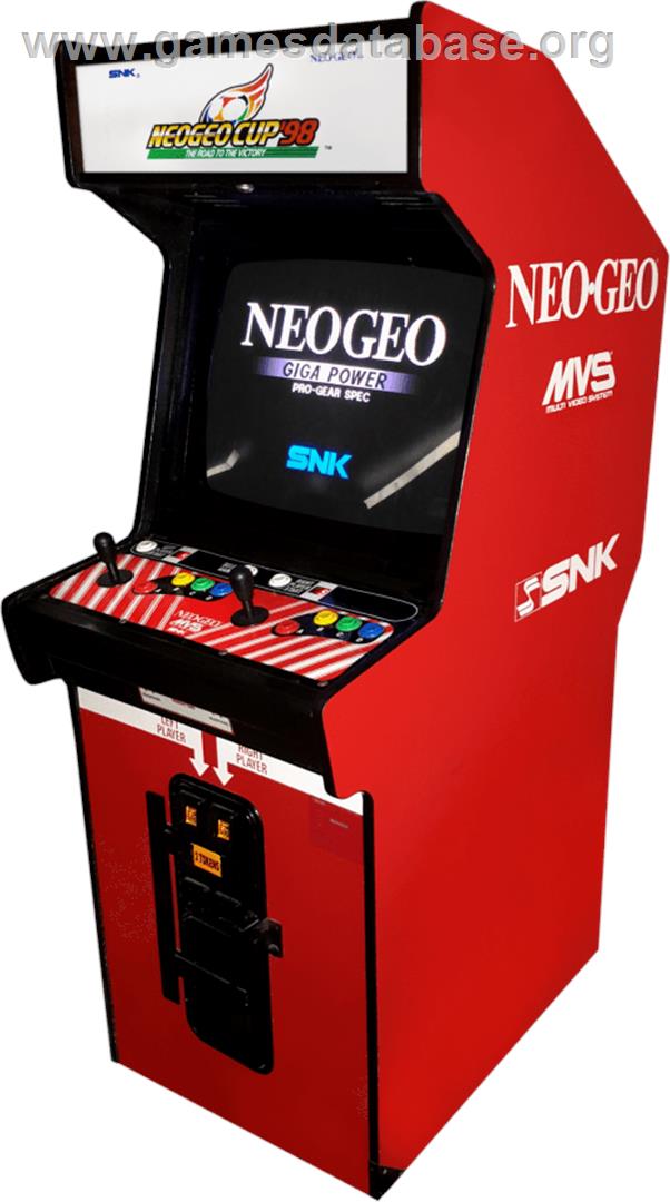 Neo-Geo Cup '98 - The Road to the Victory - Arcade - Artwork - Cabinet