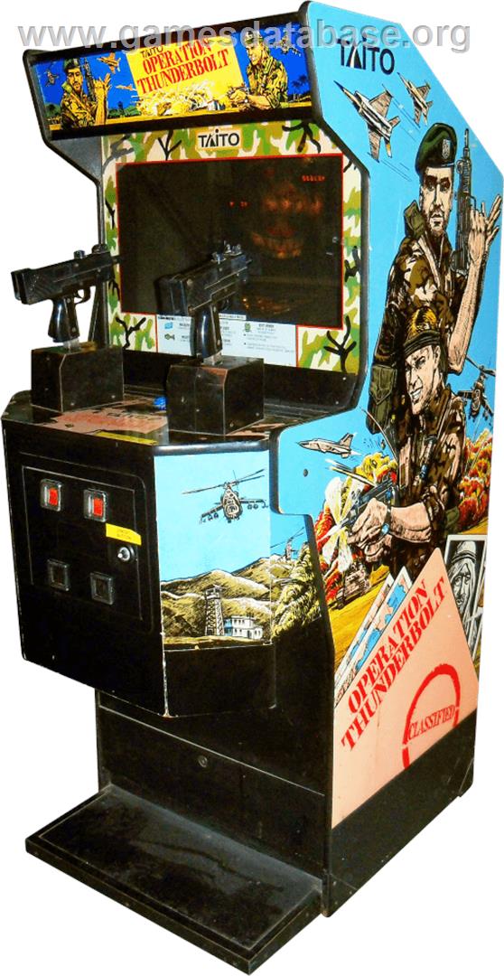 Operation Thunderbolt - Arcade - Artwork - Cabinet