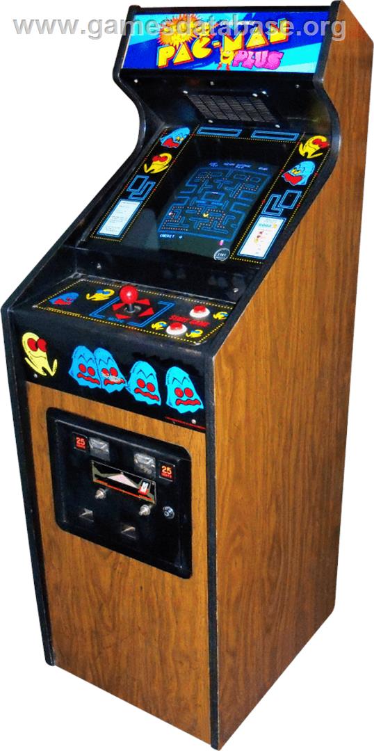 Pac-Man Plus - Arcade - Artwork - Cabinet