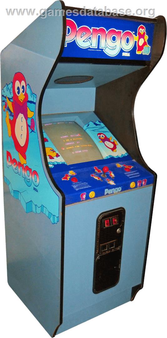 Pengo - Arcade - Artwork - Cabinet