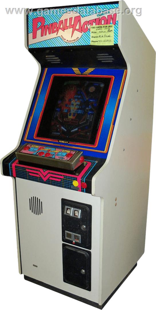 Pinball Action - Arcade - Artwork - Cabinet