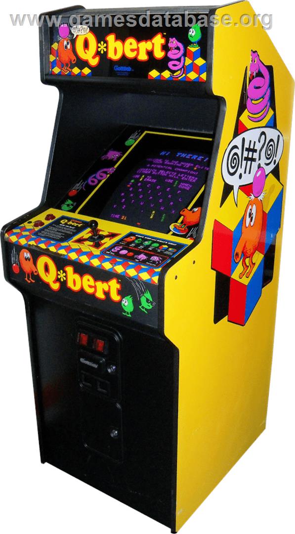 Q*bert - Arcade - Artwork - Cabinet