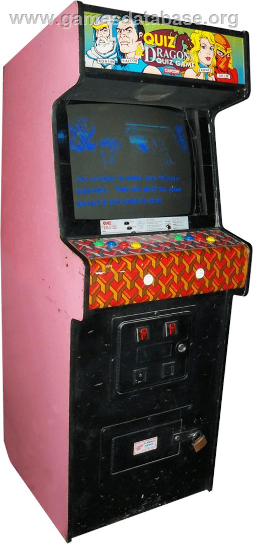 Quiz & Dragons: Capcom Quiz Game - Arcade - Artwork - Cabinet