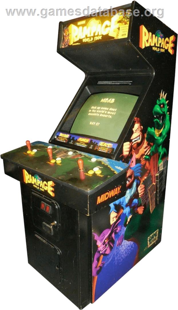 Rampage: World Tour - Arcade - Artwork - Cabinet