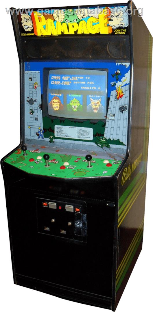 Rampage - Arcade - Artwork - Cabinet