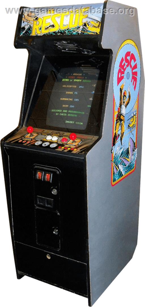 Rescue - Arcade - Artwork - Cabinet