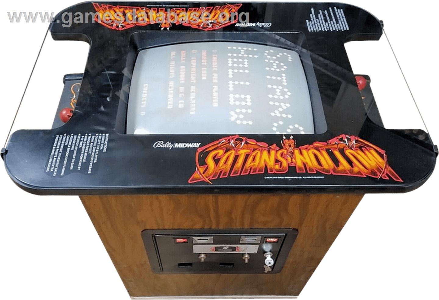 Satan's Hollow - Arcade - Artwork - Cabinet