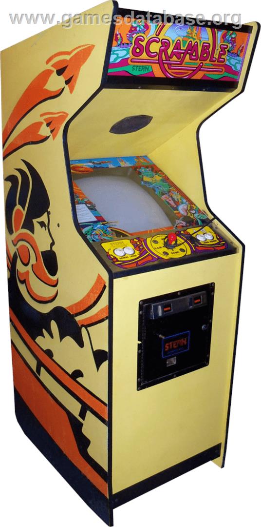 Scramble - Arcade - Artwork - Cabinet