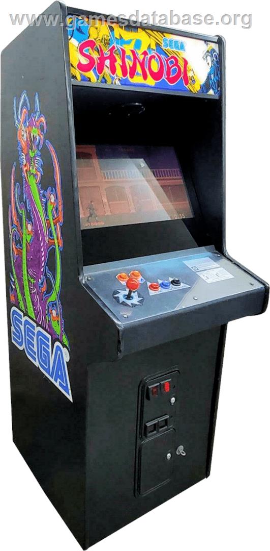 Shinobi - Arcade - Artwork - Cabinet