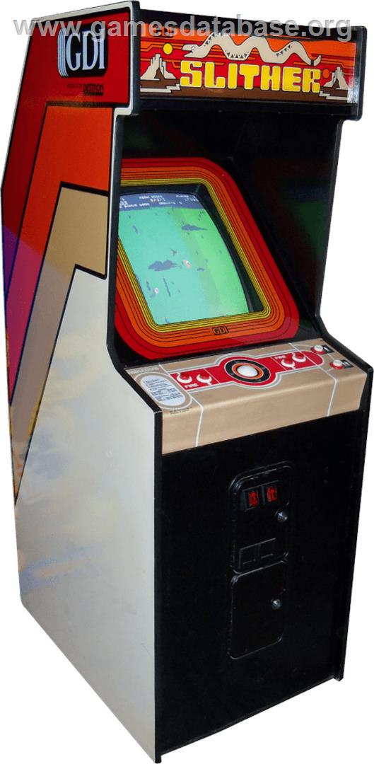 Slither - Arcade - Artwork - Cabinet