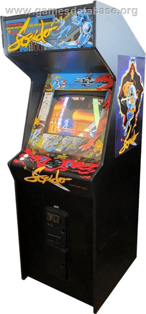 Strider - Arcade - Artwork - Cabinet