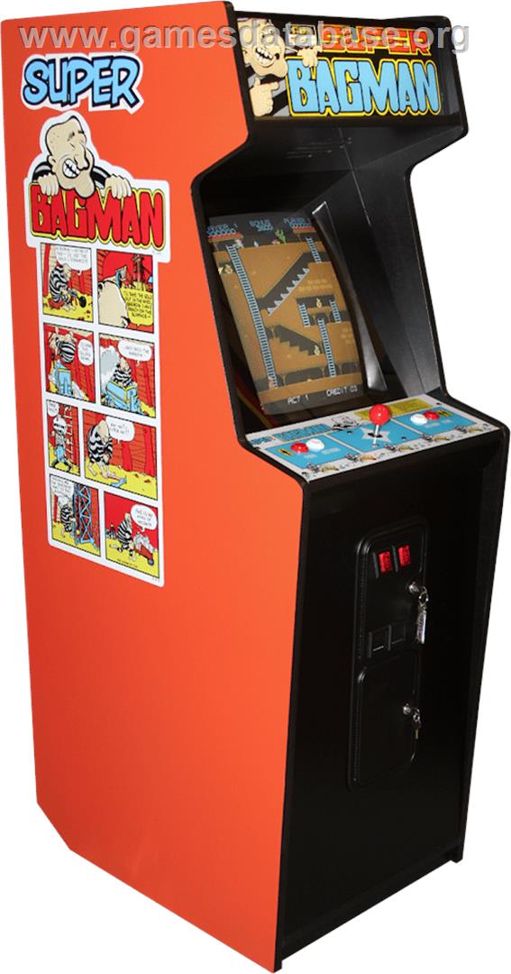 Super Bagman - Arcade - Artwork - Cabinet