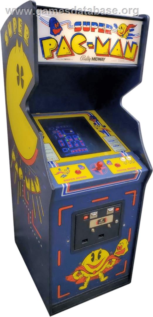 Super Pac-Man - Arcade - Artwork - Cabinet