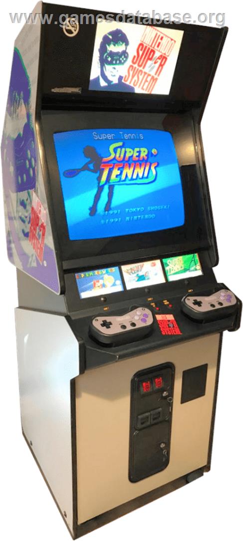Super Tennis - Arcade - Artwork - Cabinet