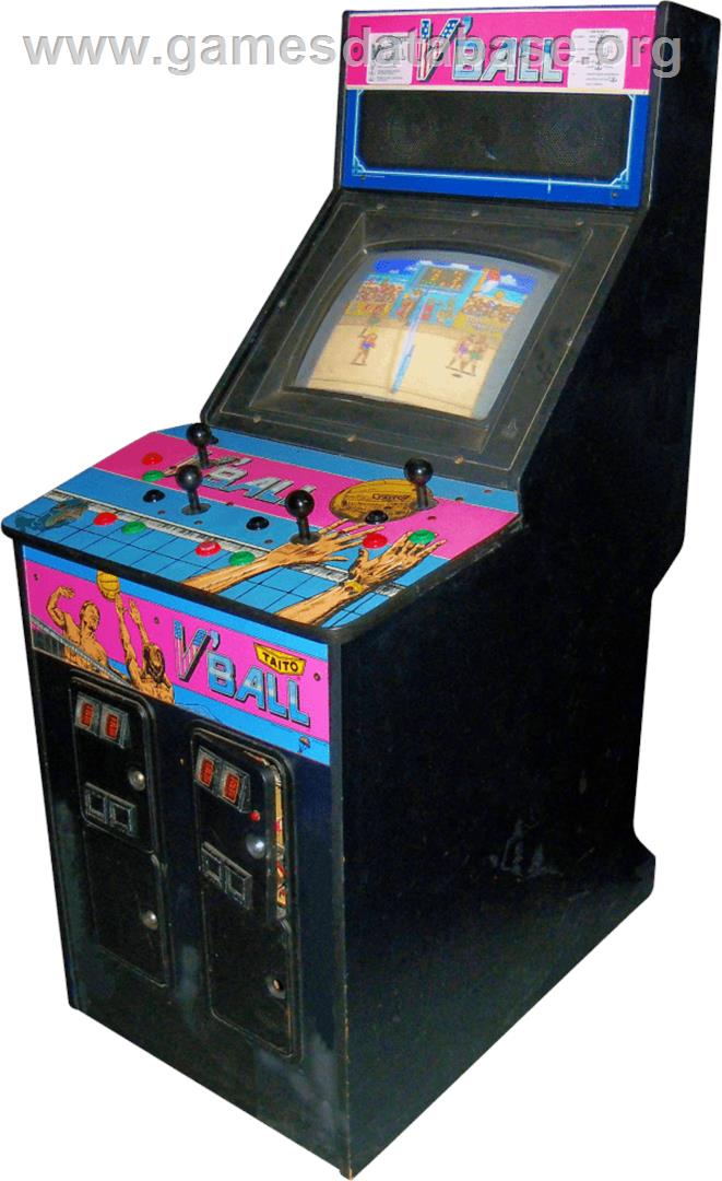 U.S. Championship V'ball - Arcade - Artwork - Cabinet