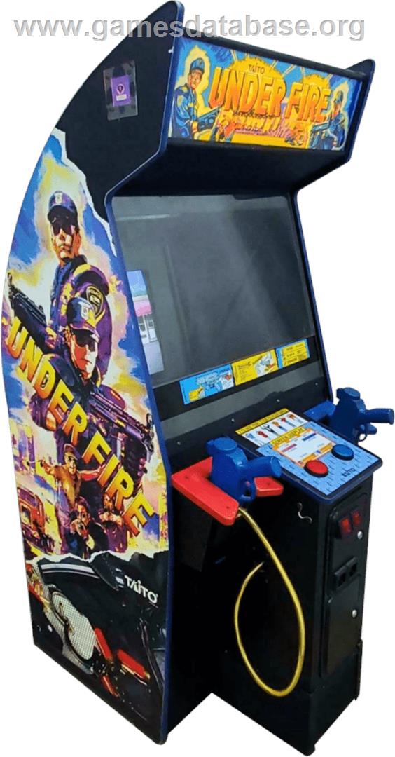 Under Fire - Arcade - Artwork - Cabinet