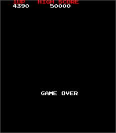 Game Over Screen for Arkanoid.
