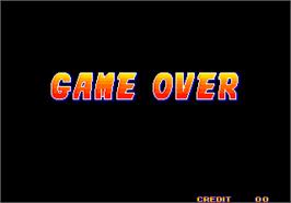 Game Over Screen for Art of Fighting / Ryuuko no Ken.