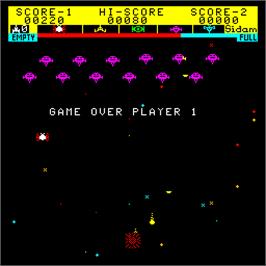 Game Over Screen for Astro Battle.