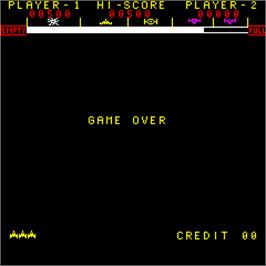 Game Over Screen for Astro Wars.