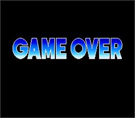 Game Over Screen for Back Street Soccer.