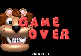 Game Over Screen for Baku Baku Animal.