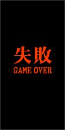 Game Over Screen for Bee Storm - DoDonPachi II.