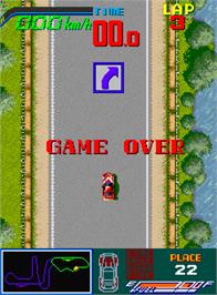 Game Over Screen for Chequered Flag.