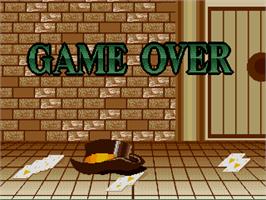 Game Over Screen for Choky! Choky!.