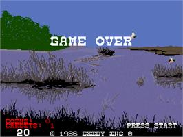Game Over Screen for Clay Pigeon.