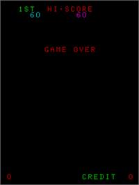 Game Over Screen for Cosmic Guerilla.