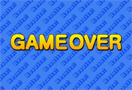 Game Over Screen for Critter Crusher.