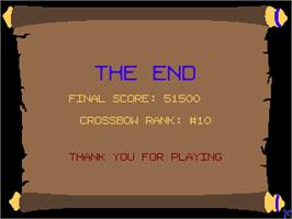 Game Over Screen for Crossbow.