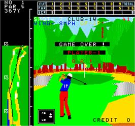 Game Over Screen for Crowns Golf.
