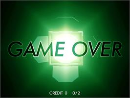 Game Over Screen for Dancing Stage featuring TRUE KiSS DESTiNATiON.
