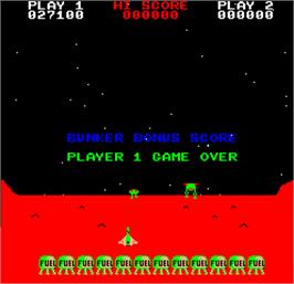 Game Over Screen for Dark Warrior.