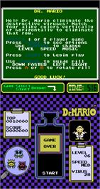 Game Over Screen for Dr. Mario.