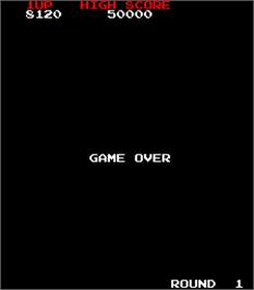 Game Over Screen for Dr. Toppel's Tankentai.