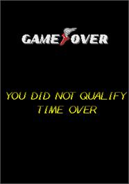 Game Over Screen for Drift Out.