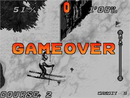 Game Over Screen for Extreme Downhill.