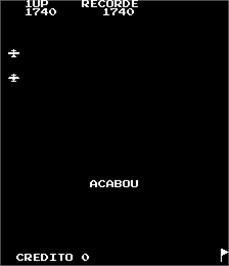 Game Over Screen for Galactica - Batalha Espacial.