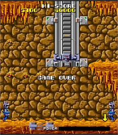 Game Over Screen for Galivan - Cosmo Police.